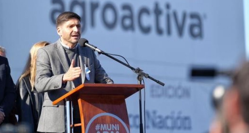 Pullaro en Agroactiva: “Quiten las retenciones para que cada peso que genere el campo quede en la región”
