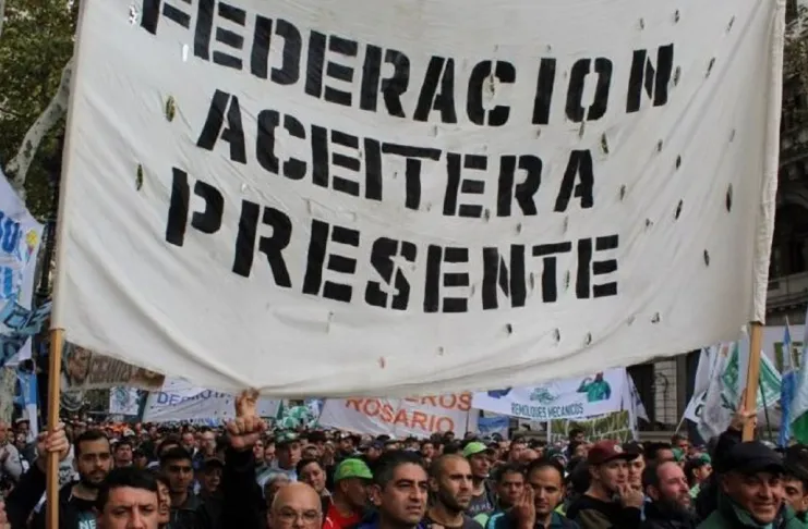 La Federación Aceitera anunció paro activo y movilización contra la reforma laboral