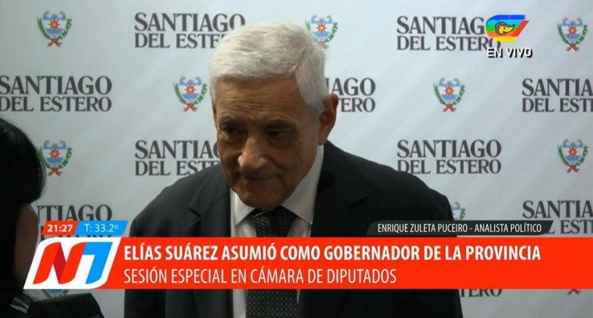 “Es un momento extraordinario y muy auspicioso para Santiago del Estero”: Zuleta Puceiro tras la asunción de Elías Suárez
