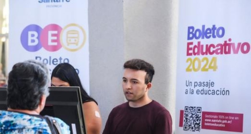 Durante la primera semana del Boleto Educativo 2024 hubo más de 100 mil inscriptos