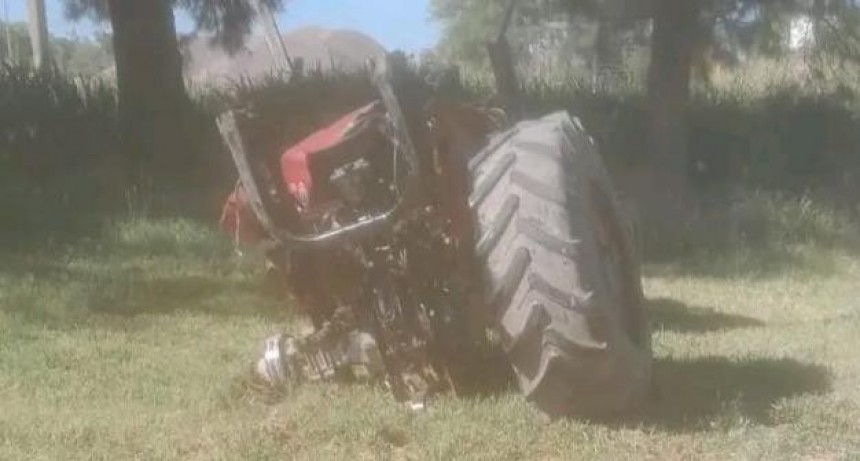 Impactante: Dos heridos tras chocar un camión y un tractor en Ceres