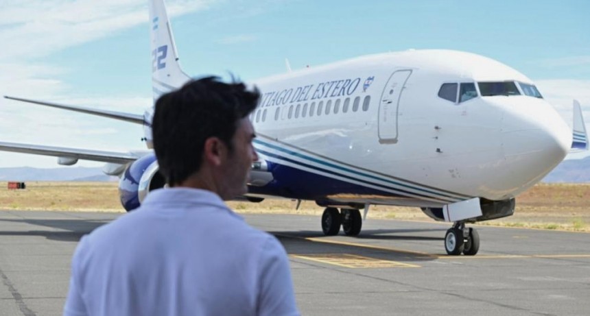 Un gesto hist&oacute;rico: Chubut agradeci&oacute; a Santiago del Estero por el env&iacute;o del avi&oacute;n hidrante m&aacute;s grande de Sudam&eacute;rica