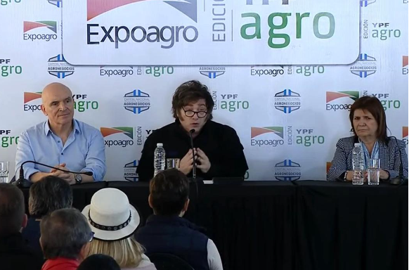 Milei denunció un intento desestabilizador y reivindicó a Bullrich