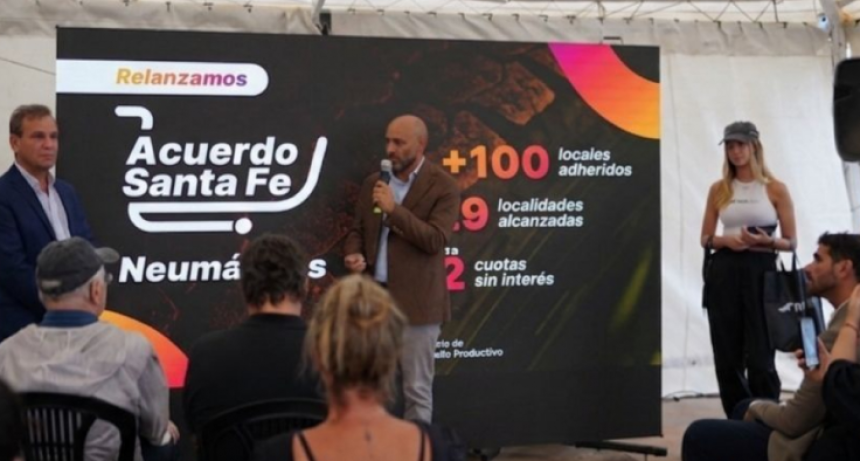 Provincia relanz&oacute; Acuerdo Santa Fe Neum&aacute;ticos, con m&aacute;s cuotas y nuevos locales adheridos