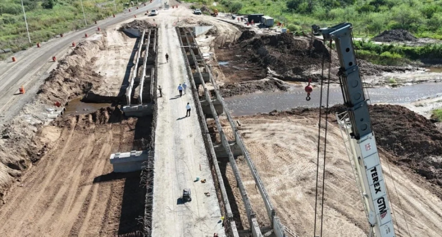 Michlig destac&oacute; avances en el ensanchamiento de tres nuevos puentes sobre la Ruta Provincial N&deg; 4