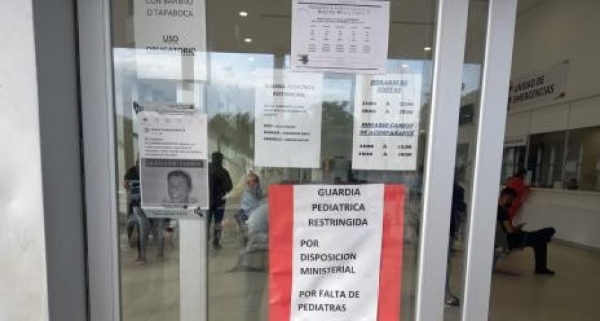 Protesta en el Hospital Iturraspe por falta de pediatras: 