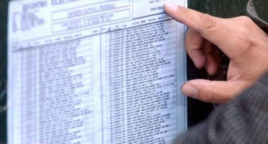 El próximo lunes se publicarán los padrones provisorios para las elecciones provinciales