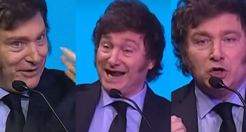 Las burlas de Milei en su discurso en la cena anual de la Fundación Libertad