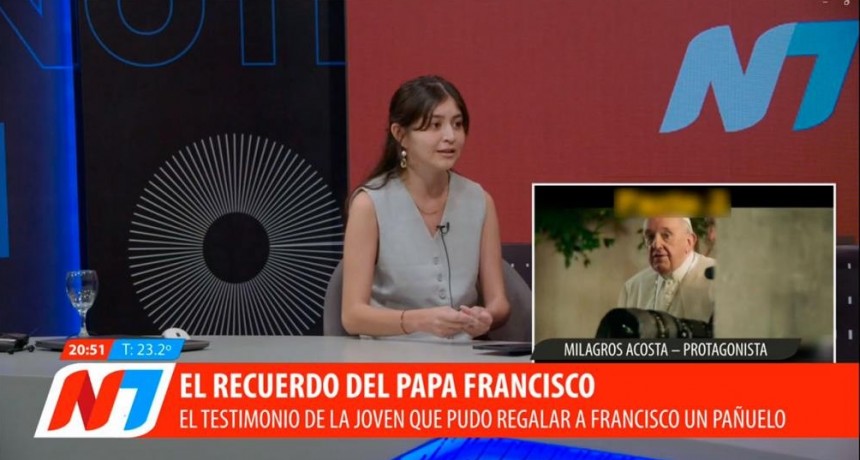 Una joven santiagueña frente al Papa: el día en que Milagros Acosta fue escuchada en el Vaticano