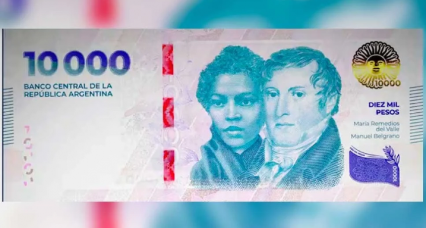 El billete de $ 10.000 entra en circulación en Argentina: cuáles son sus características