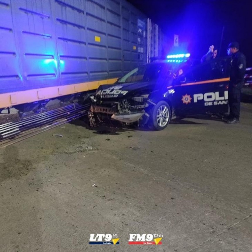 Dos efectivos heridos tras el choque del tren de Laguna Paiva contra un patrullero 