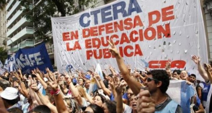 La Ctera convoc&oacute; un paro nacional para el jueves por la "grave situaci&oacute;n docente" en Jujuy