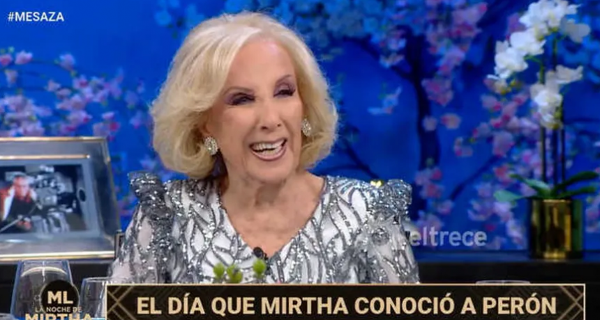 Mirtha Legrand y una curiosa revelación sobre la vez que conoció a Perón  