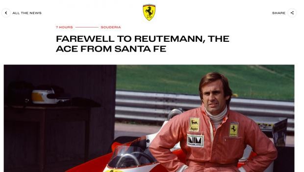 Ferrari despidió a Reutemann: 