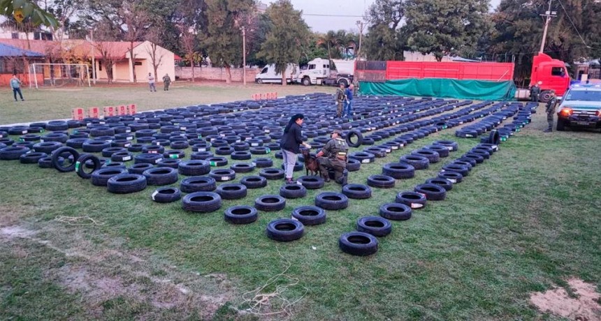 La Aduana incautó neumáticos ilegales valuados en más de $50.000.000