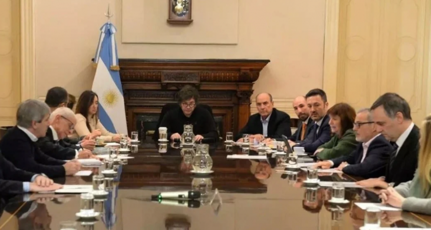 Milei y Villarruel volvieron a verse las caras en la reunión de Gabinete de este martes en Casa Rosada