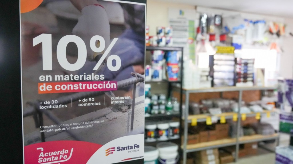 Acuerdo Santa Fe para la construcción: crece la cantidad de locales adheridos
