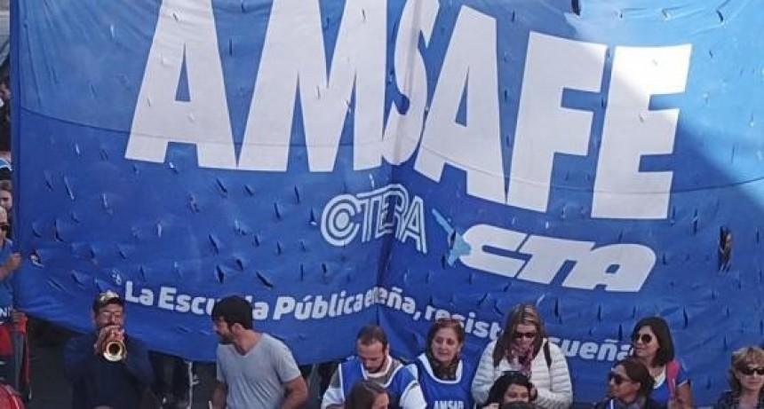 Los maestros de Amsafe también paran por 48 horas el martes y miércoles próximos 