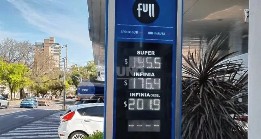 YPF aumentó sus precios y la nafta súper cuesta $145,5 y el diésel superó los $200