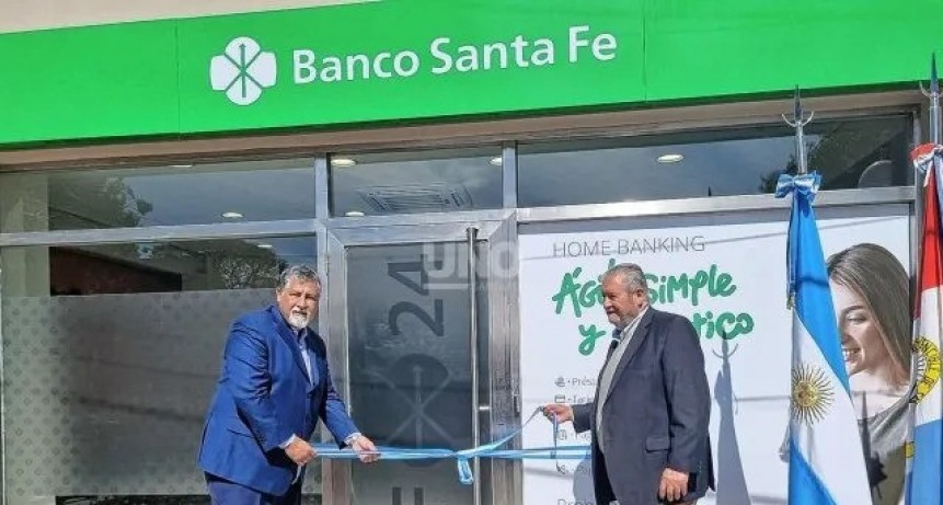 Inauguraron una nueva sucursal del Banco Santa Fe en Monte Vera