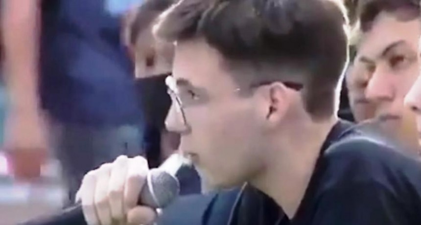 VIDEO | Lionel, el adolescente que enfrentó a Capitanich con un duro discurso que se hizo viral