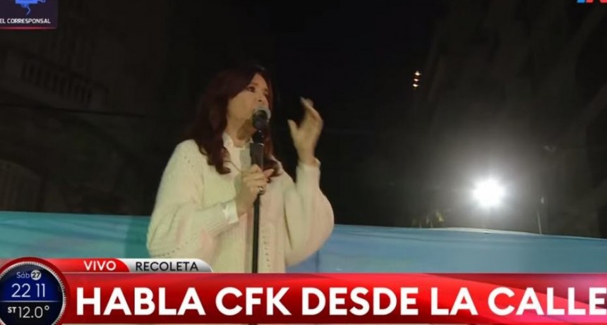 Cristina le pidió a sus seguidores que se vayan a descansar