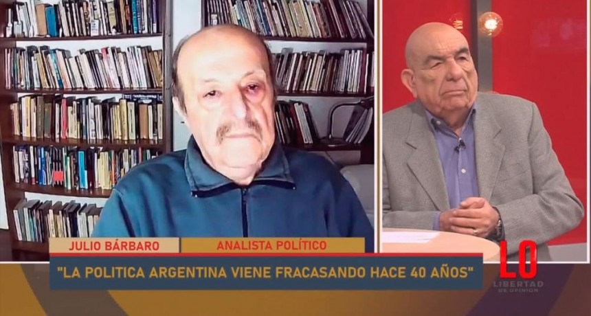 Julio Bárbaro en LDO: “En octubre Milei sale tercero, el balotaje será entre Massa y Bullrich”
