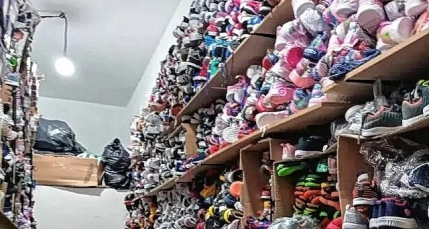 Zapatillas de contrabando: incautaron 6.000 pares valuados en $40.000.000