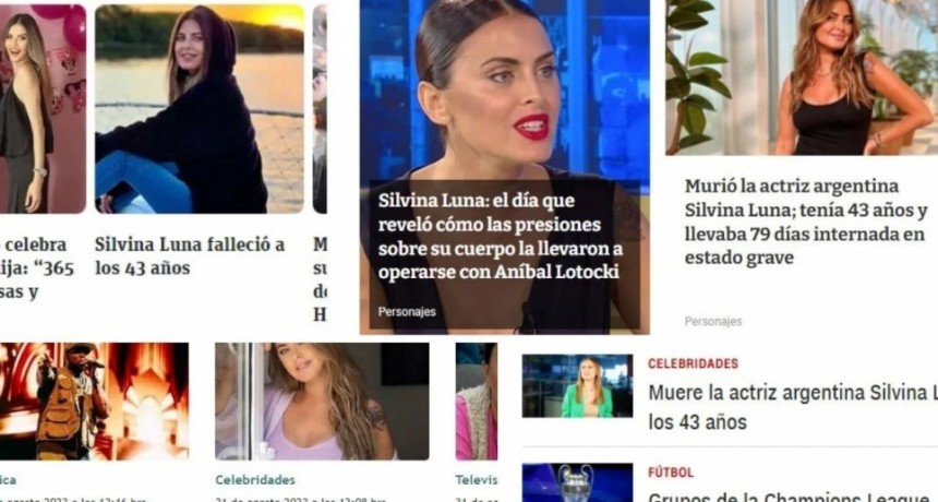 Así reflejaron los medios internacionales la muerte de Silvina Luna