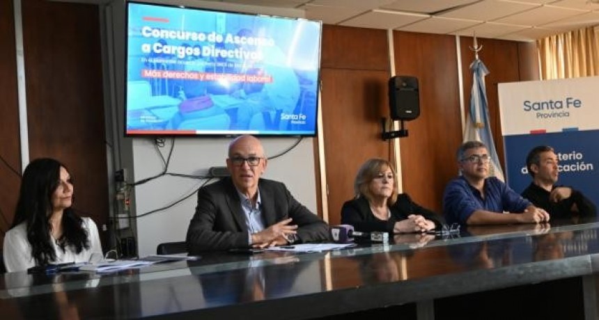 El Ministerio de Educación presentó el Concurso de Ascenso a cargos directivos