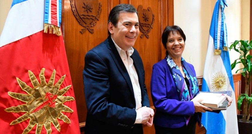 Zamora recibió a Mercedes Marcó del Pont en Casa de Gobierno