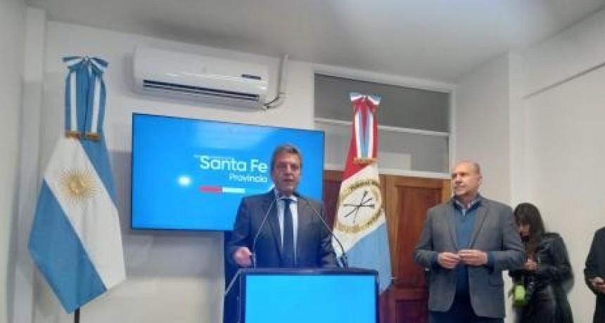 Massa visit&oacute; Santa Fe y confirm&oacute; que Omar Perotti formar&iacute;a parte de su eventual gobierno 