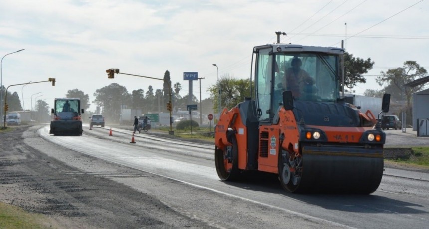 Ruta 11: Vialidad Nacional realiza obras de mejora en la trama urbana de San Justo