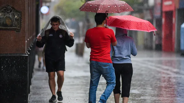 Alerta por tormentas para el centro y norte de la provincia