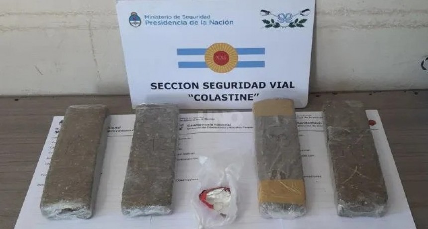 Un perro de Gendarmería halló una encomienda con más de tres kilos de marihuana que iba a Paraná