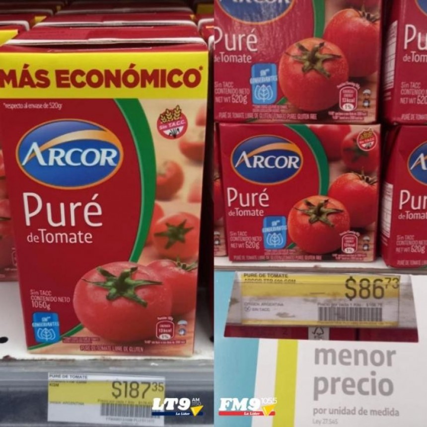 Ponen multas de hasta $ 18 millones a empresas por el rotulado id&eacute;ntico de productos con distintos precios
