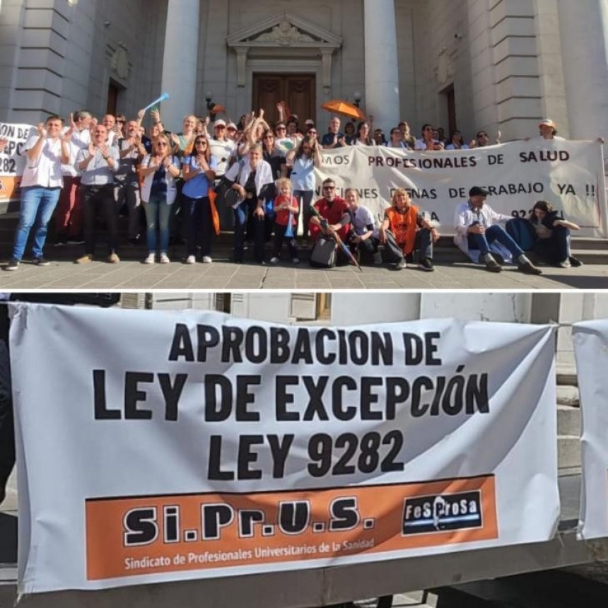 Amra y Siprus destacaron la ley de excepción para el pase a planta de profesionales de salud