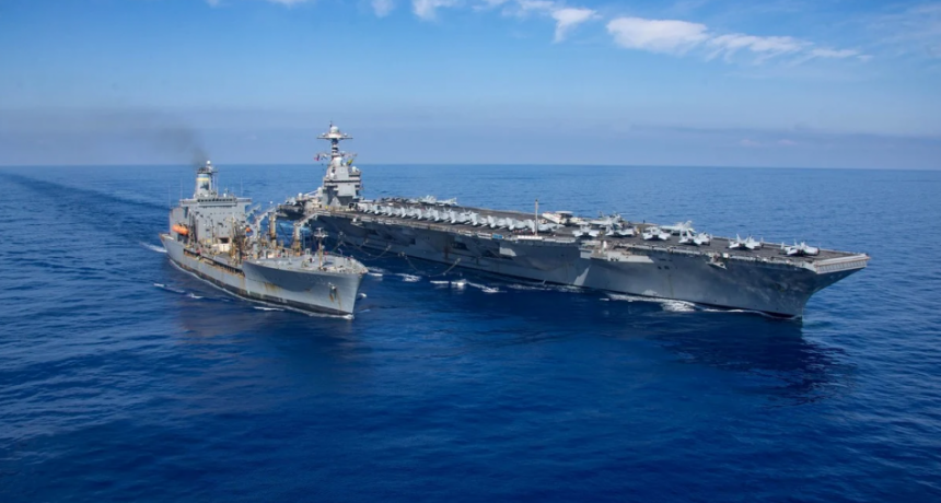 Estados Unidos desplegó su mayor portaaviones en el Caribe en plena escalada con Venezuela