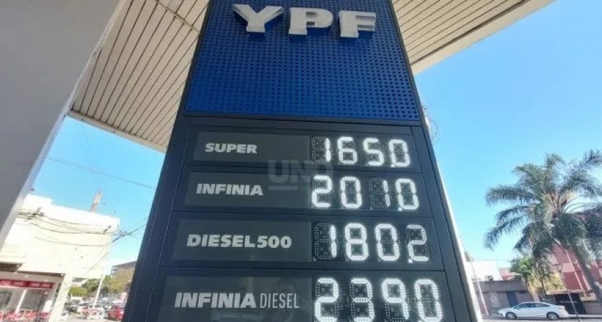 YPF aumentó sus combustibles un 6% promedio: cómo quedó la pizarra en la ciudad 