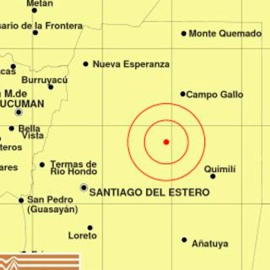 Un fuerte temblor de 4.2 grados sacudi&oacute; a la provincia de Santiago del Estero