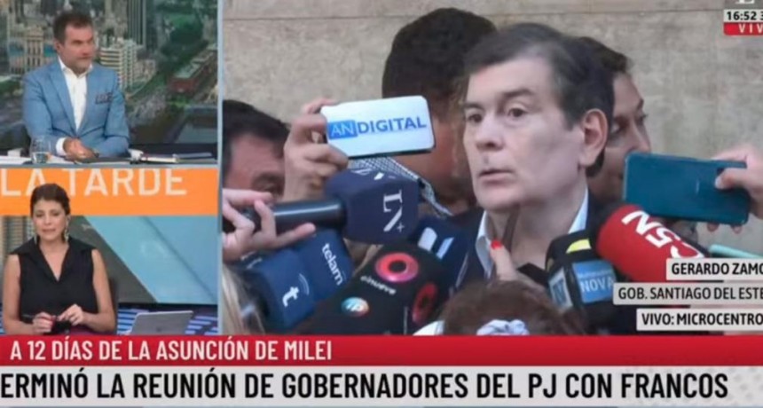 Gerardo Zamora tras la reunión con Francos: 