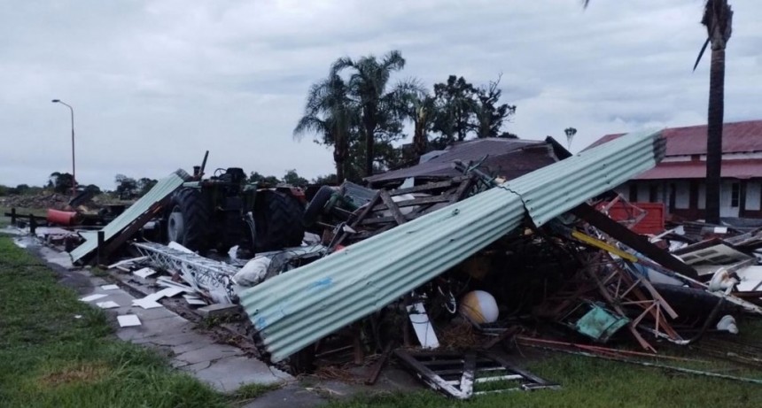 Temporal en Santa Fe: un violento tornado sacudió a un pueblo de 300 personas
