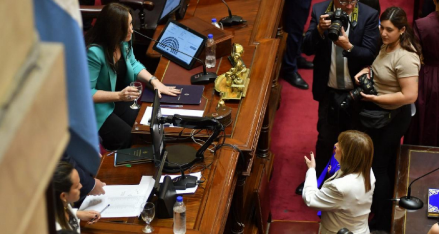 Bullrich cruzó a Villarruel en su primera intervención en el recinto del Senado