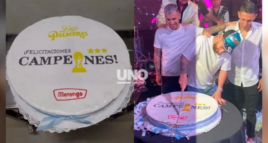 La historia detrás del alfajor santafesino gigante que comieron Messi y los campeones del mundo