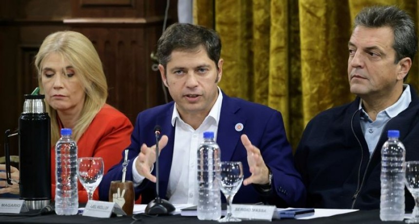 Kicillof, Massa y Máximo Kirchner lideraron una cumbre del PJ bonaerense