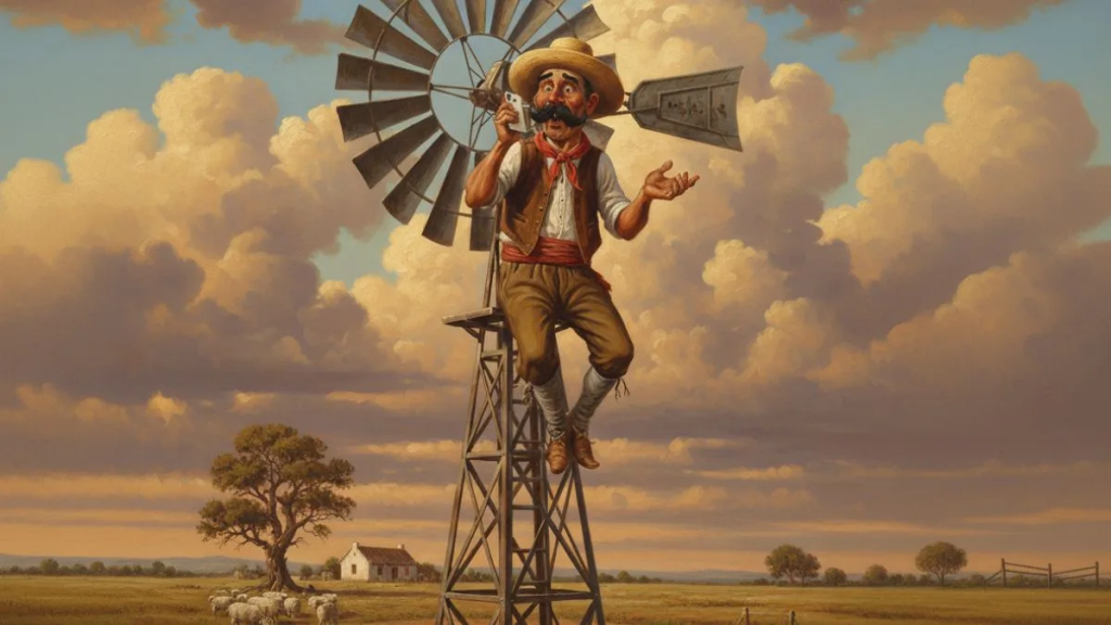 Gauchos, drones y celulares: el diseño de un almanaque que reimagina a Molina Campos