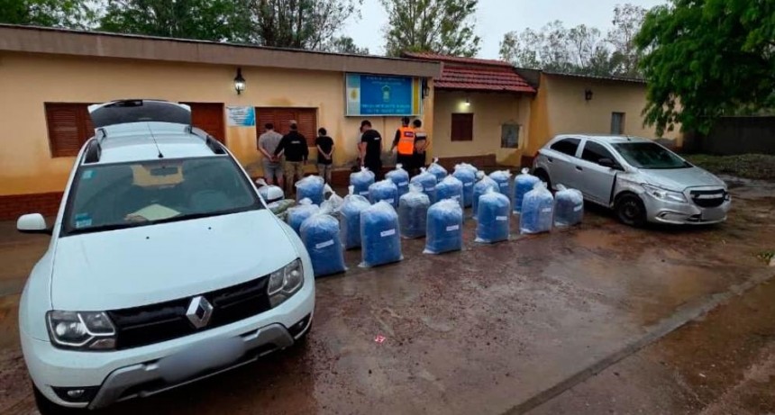 Operativo policial en el norte santiague&ntilde;o: incautaron m&aacute;s de 500 kilos de hojas de coca